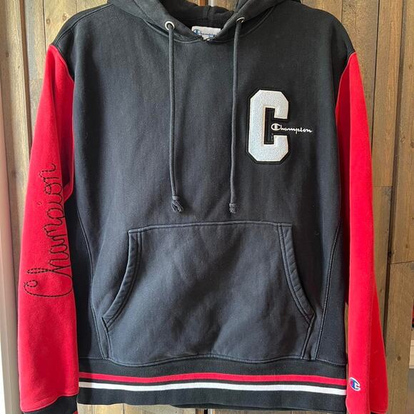Champion Reverse Weave Hoodie Varsity C size Medium - Picture 1 of 3